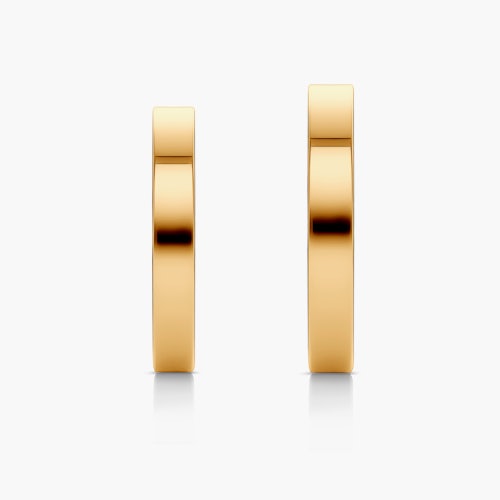 Obrączki ślubne: złote, płaskie, 3 mm